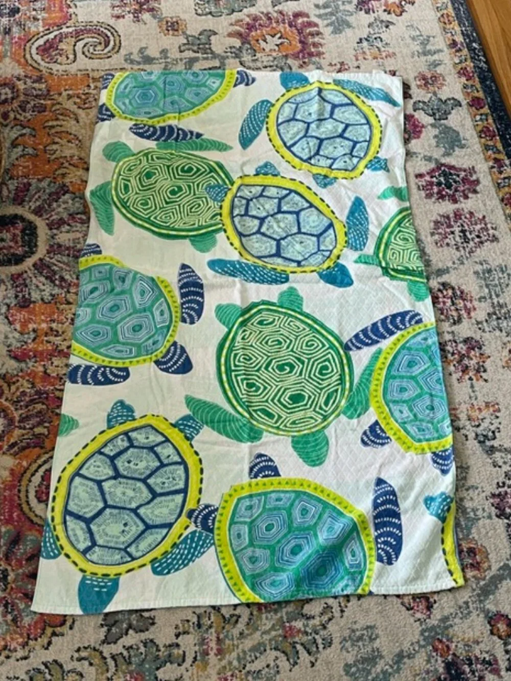 Mainstays Beach Towel, Sea Turtle Print, 34